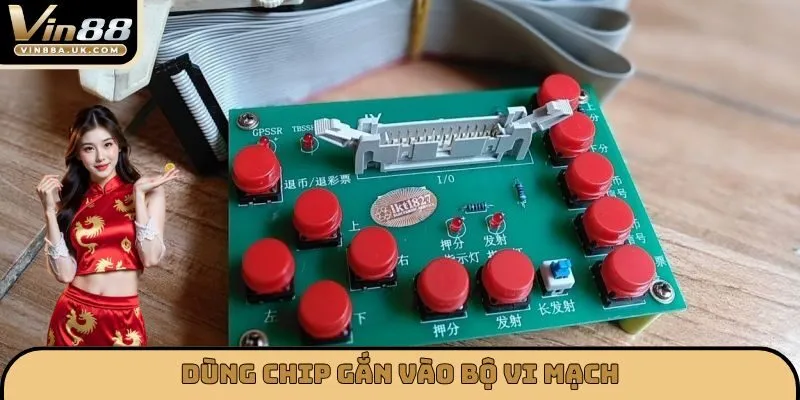 Dùng chip gắn vào bộ vi mạch