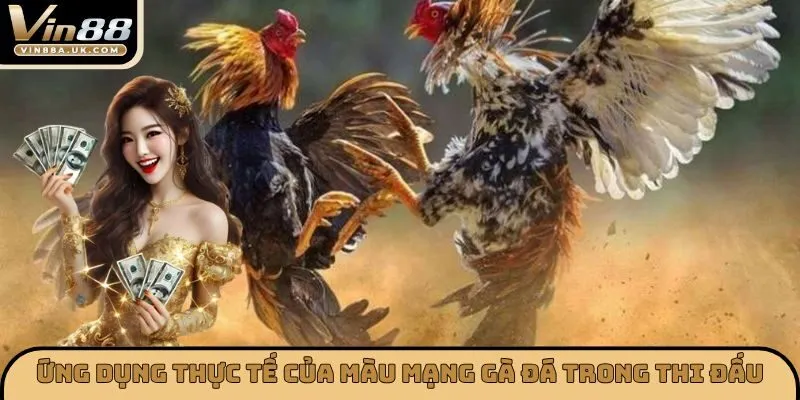 Ứng dụng thực tế của màu mạng gà đá trong thi đấu